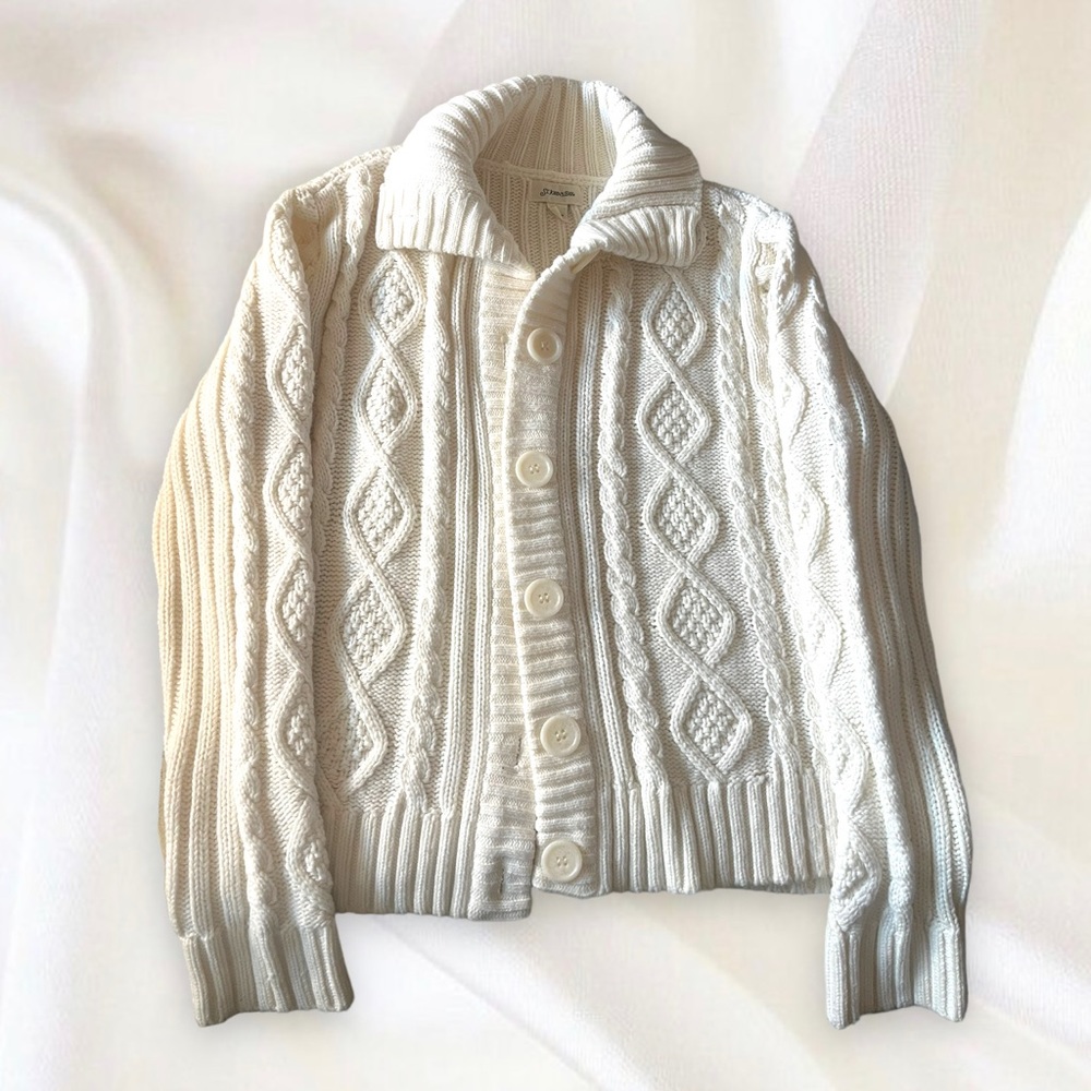 St. John’s Bay Cream Knitted Cardigan